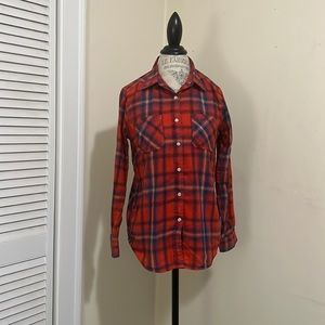Mossimo, boyfriend fit plaid size small.